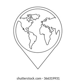 Globe icon Illustration design