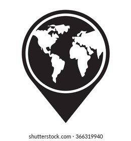 Globe icon Illustration design