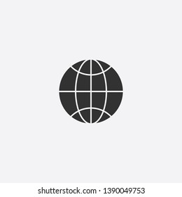 globe icon illustration isolated vector sign symbol