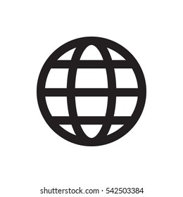 globe icon illustration isolated vector sign symbol