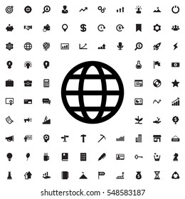 globe icon illustration isolated vector sign symbol