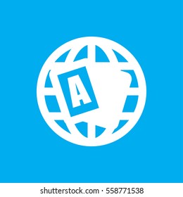 globe icon illustration isolated vector sign symbol