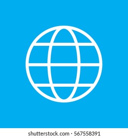 globe icon illustration isolated vector sign symbol
