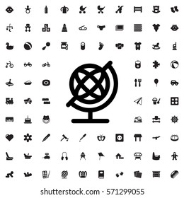 globe icon illustration isolated vector sign symbol