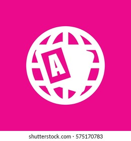 globe icon illustration isolated vector sign symbol