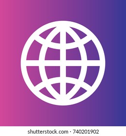 globe icon illustration isolated vector sign symbol