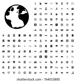 Globe icon illustration isolated vector sign symbol. airport icons set for web and mobile.