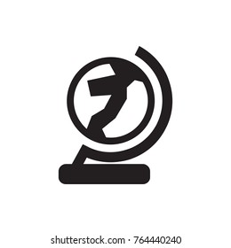 globe icon illustration isolated vector sign symbol