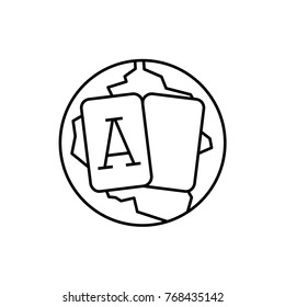 globe icon illustration isolated vector sign symbol