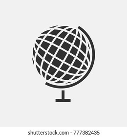 Globe icon illustration isolated vector sign symbol