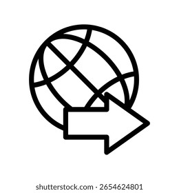 ícone Globo ilustração vetor modelo de design