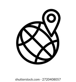 Globus-Symbol, Vektordesign-Vorlage