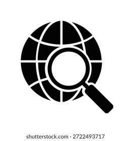 Globus-Symbol, Vektordesign-Vorlage