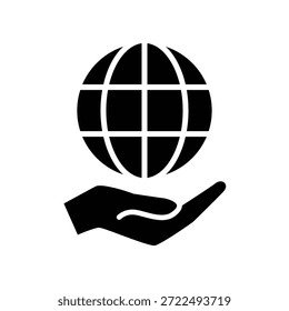 Globe icon illustration vector design template