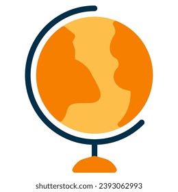 Globe-Symbol-Illustration für Web, App, Infografik