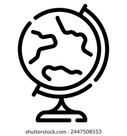 Globe Icon Illustration, for web, app, infographic, etc