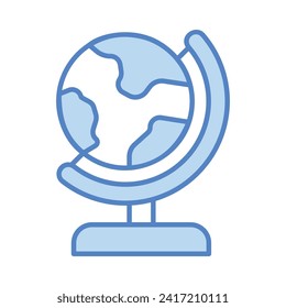 Globe icon isolate white background vector stock illustration