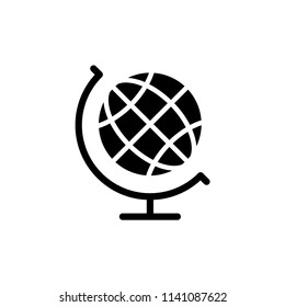 Globe icon, isolated. Flat design.