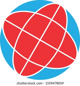 globe icon isolated on abstract background
