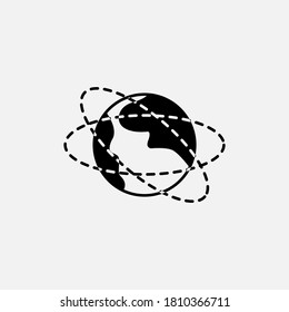 Globe icon isolated on background. Network connection symbol modern, simple, vector, icon for website design, mobile app, ui. Vector Illustration