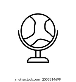 Globe icon isolated on white background
