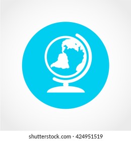 globe Icon Isolated on White Background