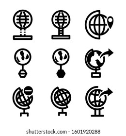 globe icon isolated sign symbol vector illustration - Collection of high quality black style vector icons
