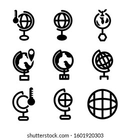 globe icon isolated sign symbol vector illustration - Collection of high quality black style vector icons
