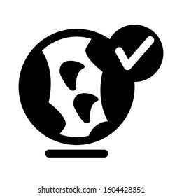globe icon isolated sign symbol vector illustration - Collection of high quality black style vector icons
