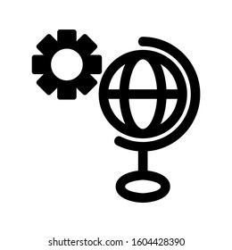 globe icon isolated sign symbol vector illustration - Collection of high quality black style vector icons
