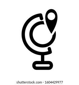 globe icon isolated sign symbol vector illustration - Collection of high quality black style vector icons
