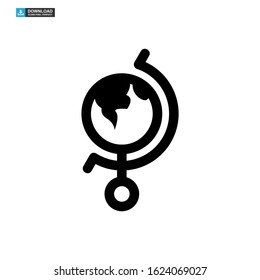 globe icon isolated sign symbol vector illustration - high quality black style vector icons
