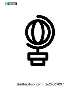 globe icon isolated sign symbol vector illustration - high quality black style vector icons
