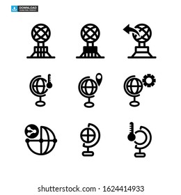 globe icon isolated sign symbol vector illustration - Collection of high quality black style vector icons
