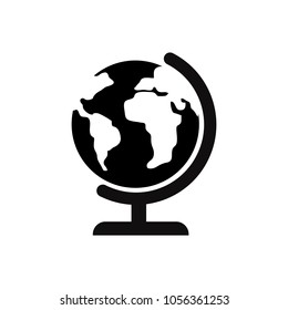 globe icon isolated vector illustration on white transparent background