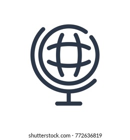 Globe icon. Isolated world and globe icon line style. Premium quality vector symbol drawing concept for your logo web mobile app UI design.