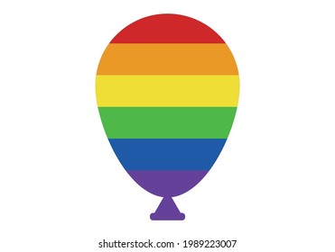 Globe icon with lgbt flag.