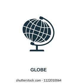 Globe icon. Line style icon design. UI. Illustration of globe icon. Pictogram isolated on white. Ready to use in web design, apps, software, print.