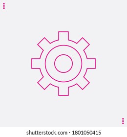 Globe icon. Linear style. Isolated vector.