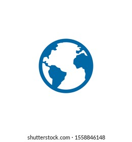 Globe icon logo design inspiration vector template