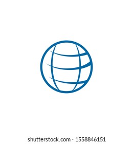Globe icon logo design inspiration vector template