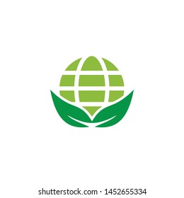 Globe icon logo design vector template