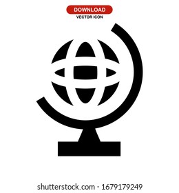 globe icon or logo isolated sign symbol vector illustration - high quality black style vector icons
