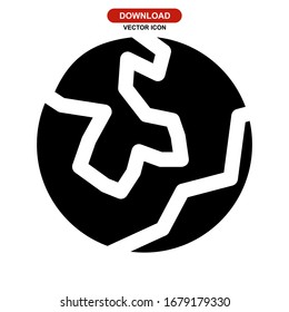 Globalsymbol oder Logo einzeln auf Zeichen Vektorillustration Illustration - hochwertige Vektorsymbole in schwarzem Stil
