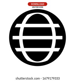 globe icon or logo isolated sign symbol vector illustration - high quality black style vector icons
