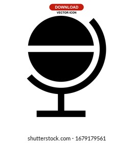 globe icon or logo isolated sign symbol vector illustration - high quality black style vector icons
