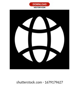globe icon or logo isolated sign symbol vector illustration - high quality black style vector icons
