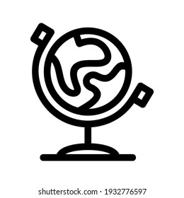 icono de globo o logotipo símbolo de signo aislado ilustración vectorial - iconos vectoriales de estilo negro de alta calidad
