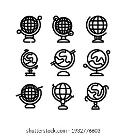 globe icon or logo isolated sign symbol vector illustration - Collection of high quality black style vector icons
