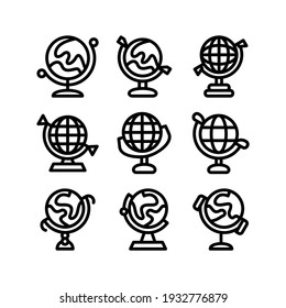 globe icon or logo isolated sign symbol vector illustration - Collection of high quality black style vector icons
